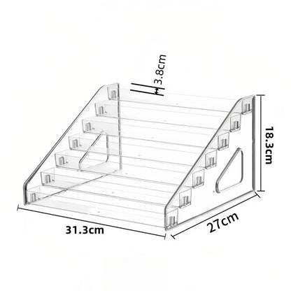 Transparent ladder small ornament shelf bar figure live broadcast display multi-functional storage rack acrylic display rack
