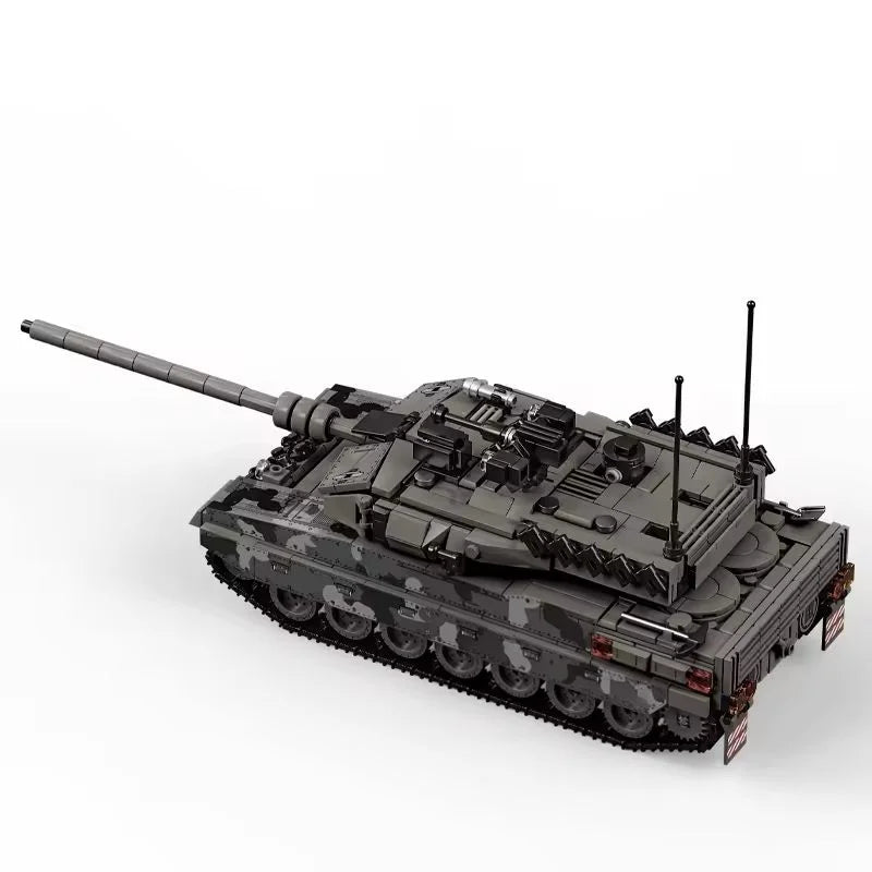 World War Army Military Soldiers SWAT Leopard 2A7 Main Battle Tank Assemble Building Blocks City Construction Bricks Toys Gift