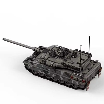 World War Army Military Soldiers SWAT Leopard 2A7 Main Battle Tank Assemble Building Blocks City Construction Bricks Toys Gift