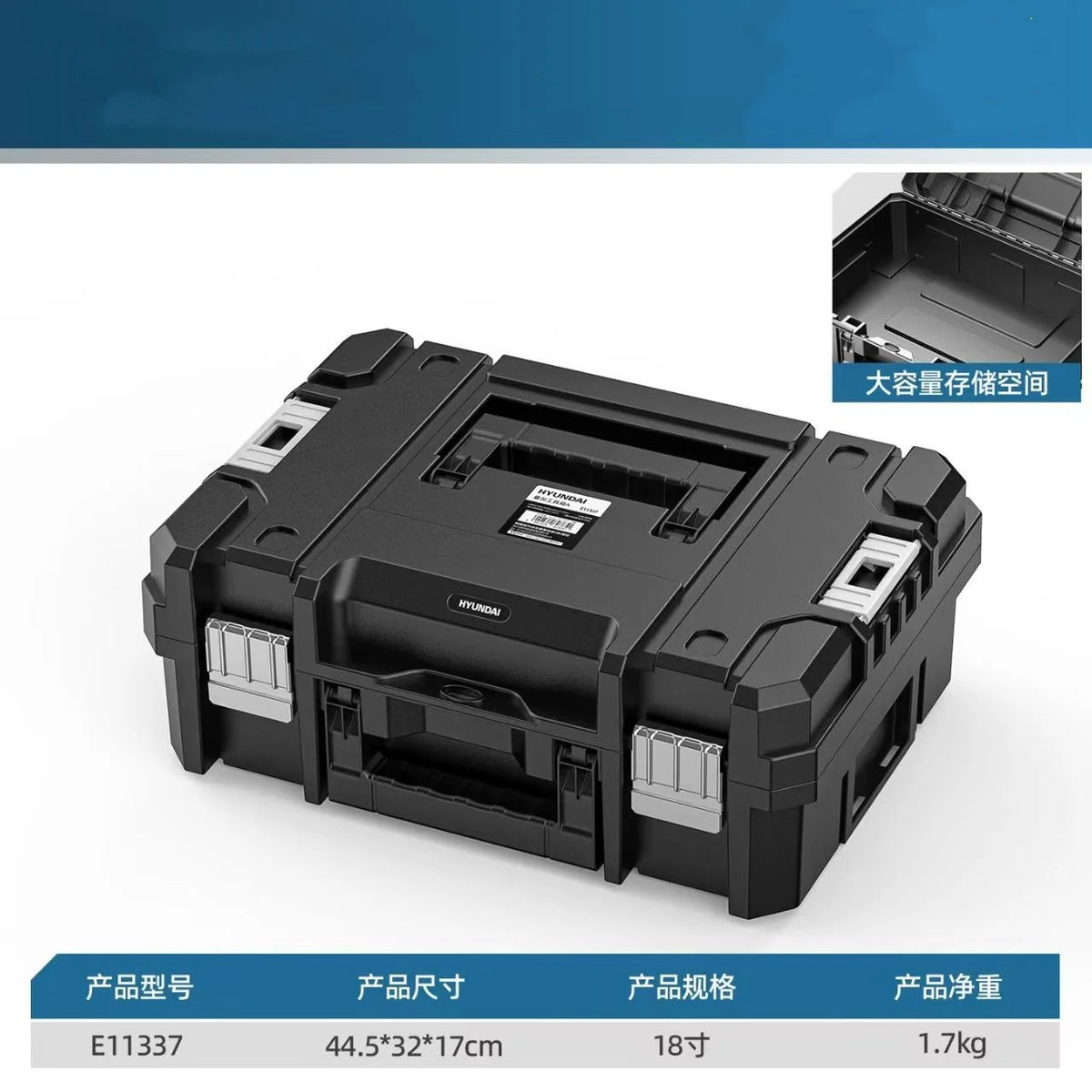 Stackable Modular Combo Toolbox Set -Portable Combo ToolBox with Wheels for Space-Saving Modular Assembly & Easy Mobility!