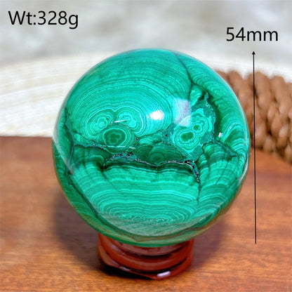 Malachite Pattern Sphere Ball Gemstones Reiki Energy Ore Natural Crystals Healing High Quality Home Decorations Room Decor Gift