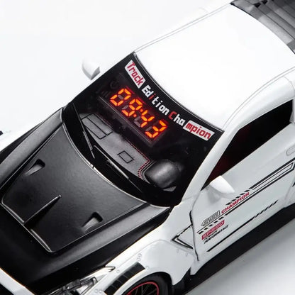 Rechargeable Hypercar Alarm Clock LED Display Alloy Body Sports Car Alarm Clock Spray Effect Water Addable Supercar Alarm Clock