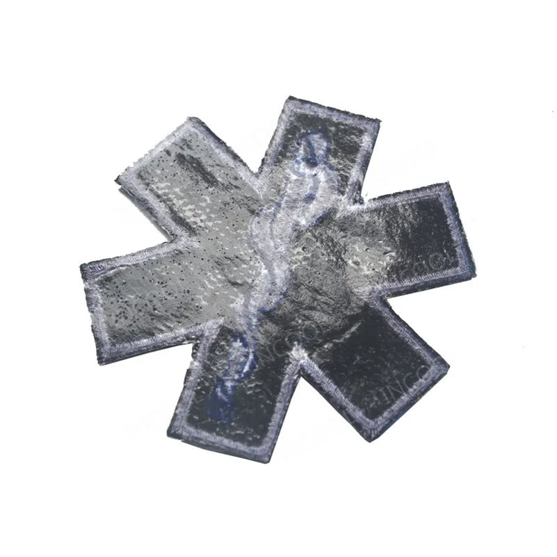 PVC Medic PARAMEDIC Skull Patches Decorative Patches Strip Combat Rubber Chevron IR Reflective Appliqued