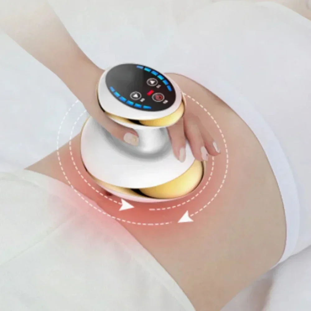 Anti Cellulite Massager Electric Scraping Massager with Suction Cup Rechargeable Home Body Fat Burner Relief Cupping Massager