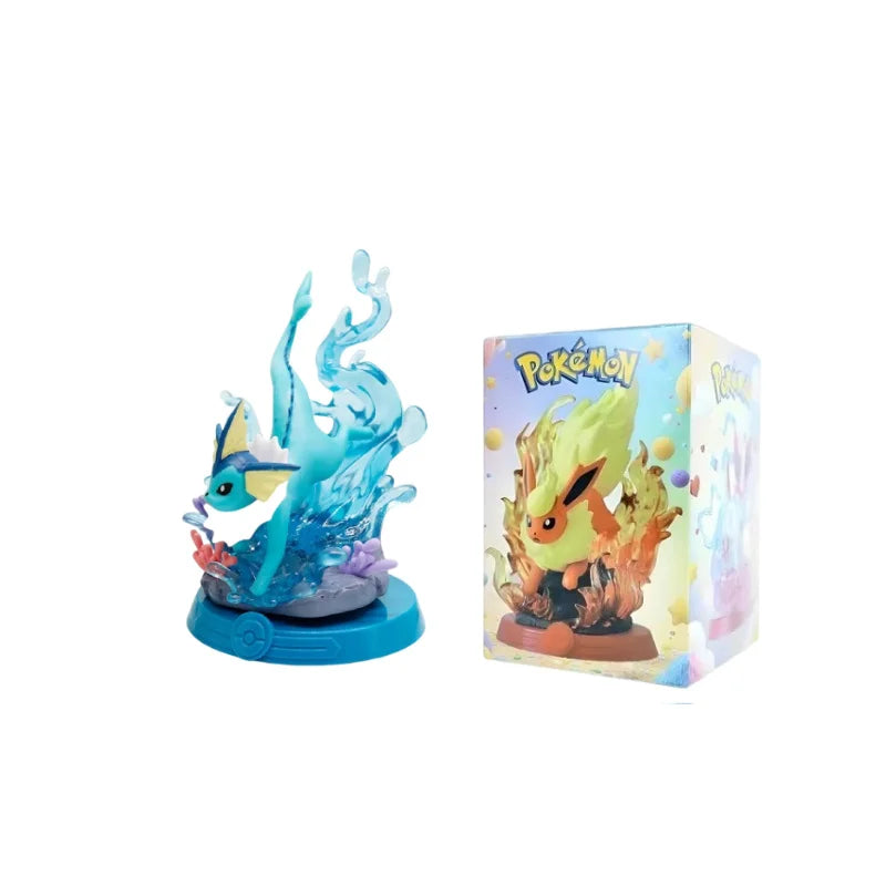 8 style Pokémon Action Doll Pikachu Adventure Eevee Blind Box Anime Model Desktop Decorations Pok é mon Toys Fans Birthday Gift