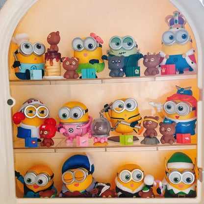 POP MART Original Minions Bedtime Stories By Bob And Tim Series Blind Box Anime Figure Mystery Box Desktop Toy Surprise Gift