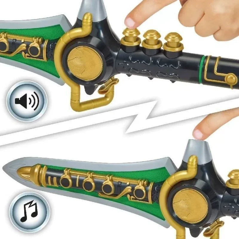 In Stock Playmates Mighty Morphin Power Rangers Re-Ignition Blade Blaster Dragon Knife Sound Effect Accessories Doll Toy Gift
