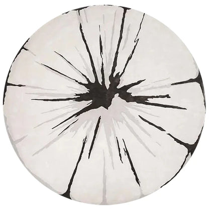 Home Thicken Non-slip Mat Modern Minimalist Carpets for Living Room Fluffy Soft Bedroom Decor Stripe Carpet Large Area Round Rug
