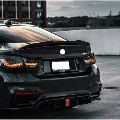 LED Rear Bumper Diffuser Lip PP CAR Accessories For BMW M4 F82 F80 M3 2015-2020