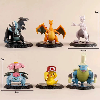Poke Cartoon wacky Pikachu Snorlax Psyduck Gengar Anime Figure Blind Box Toys