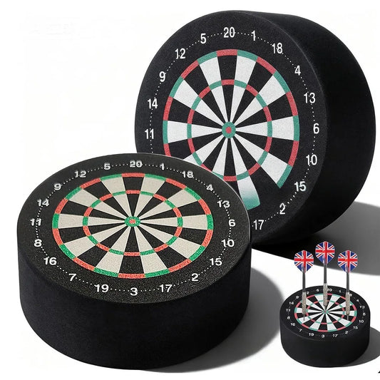 10cm Mini Dart Dock - EVA Foam Dart Holder & Base Station with Double Face Dartboard Design, Soft Stand for Home & Party Games