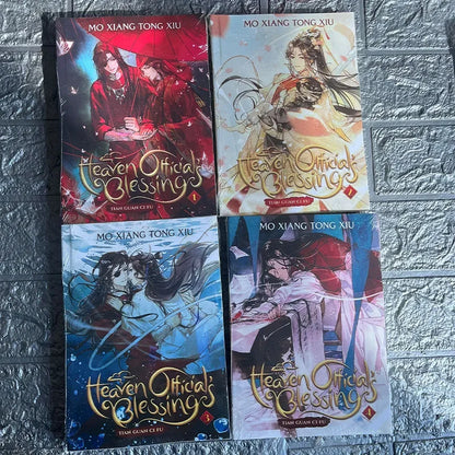 4 Books 1-4/5-8 Volume Tian Guan Ci Fu English Novel Heaven Official Blessing Mo Xiang Tong Xiu Novel Comic 4 Books