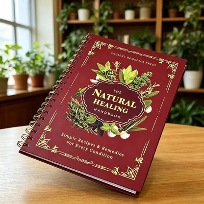 The Natural Healing Handbook, Spiral Bound Herbal Guide, Holistic Natural Remedies Book for Wellness Lovers, English Version