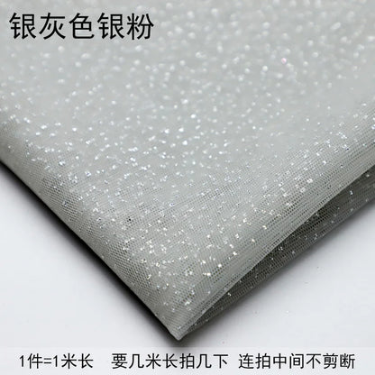 Gold Tulle material black encryption soft Tulle spray silver glitter Tulle wedding dress home decoration fabric