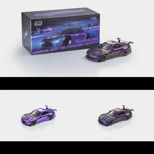 In Stock 1: 64 RX7 mm alloy automotive model die-cast static automotive model, creative decorative item, holiday gift.