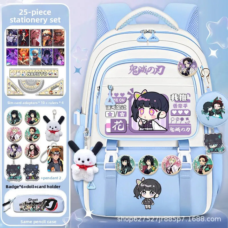 Demon Slayer large capacity cartoon elementary school backpack for boys and girls itabag Nezuko collaboration