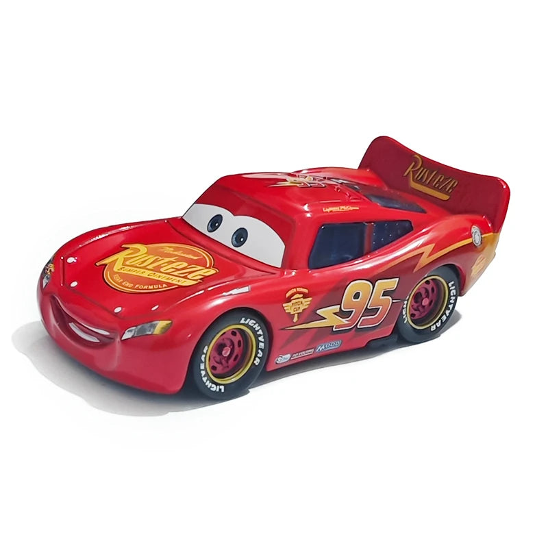 Pixar Cars Lightning McQueen Hudson Hornet Piston Cup Racer Version Metal Die Casting Model Car Racing Toys Birthday Gifts