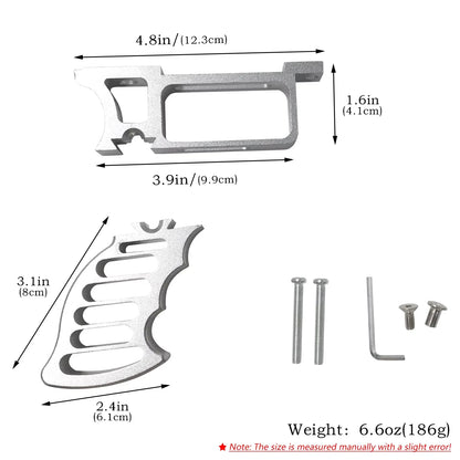 2026 Hot Metal Detachable Grip DIY Slingshot Special Assembly Grip Homemade Large Slingshot High-quality Accessories Parts