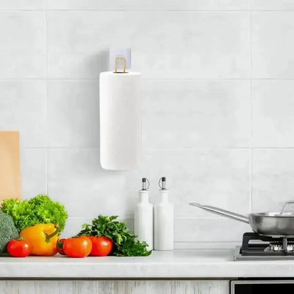 Iron Paper Towel Storage Rack Roll Holder Toilet Paper Towel Rack Wall Mounted Toilet Paper Storage Rack