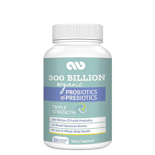 300 billion CFU of male and female probiotics, 24 strains of probiotics containing 15 organic herbs, used for overall health