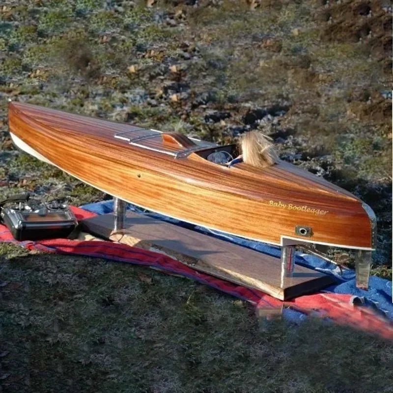 Assembled Ship Model G5 900mm Basswood Nesting Handmade DIY Remote Control Ship Model Speedboat Kit