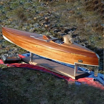 Assembled Ship Model G5 900mm Basswood Nesting Handmade DIY Remote Control Ship Model Speedboat Kit