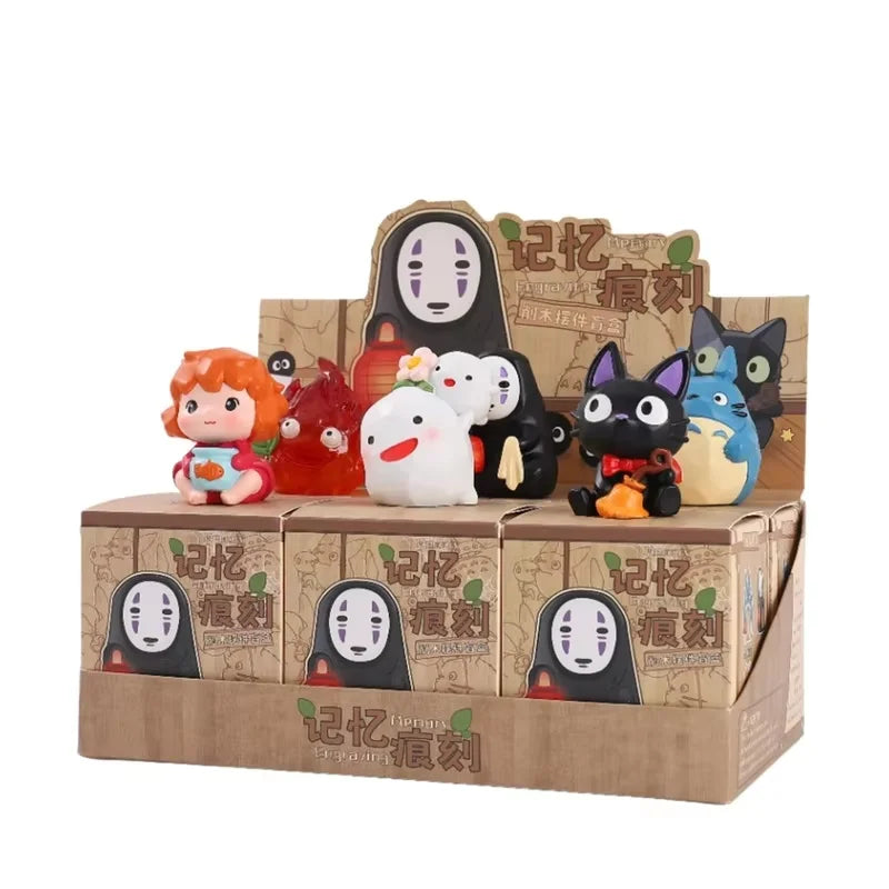New Hayao Miyazaki Anime Model Memory Imprint Blind Box Classic Figure Doll Collectibles Souvenirs Cute Trendy Toy Ornament Gift