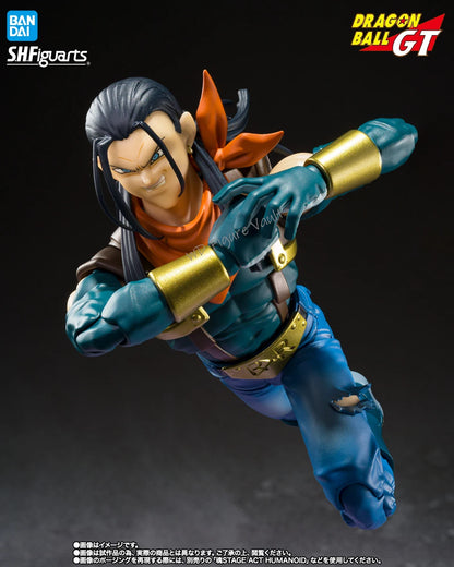 Bandai Tamashii Nations Limited Edition Dragon Ball GT S.H.Figuarts Super No. 17 Action Toy Figures  Genuine Original Model Gift
