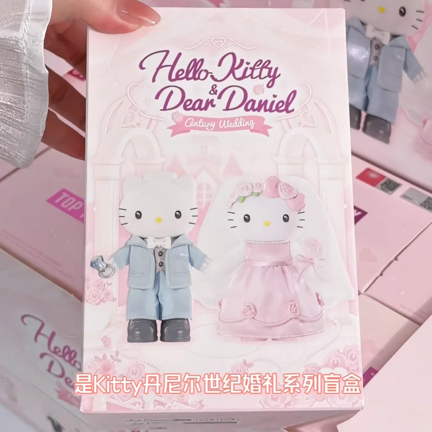 Hello Kitty  Romantic Wedding Series Blind Box Figurine Trendy Toys Century Wedding Series Anime Figures Mystery Box Dolls Gift