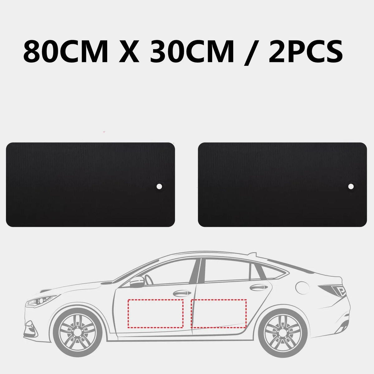 Black Car Door Protector Adhesive-Free/Magnetic Body Side Edge Guard Decorative Anti-scratch Protection Pad Stickers Multi Size