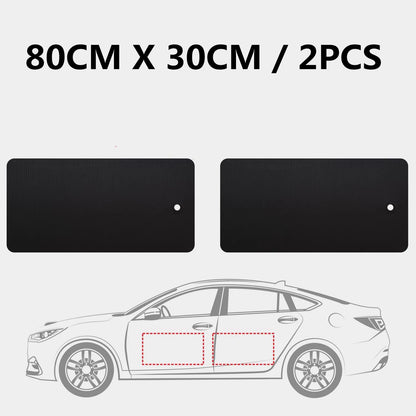 Black Car Door Protector Adhesive-Free/Magnetic Body Side Edge Guard Decorative Anti-scratch Protection Pad Stickers Multi Size