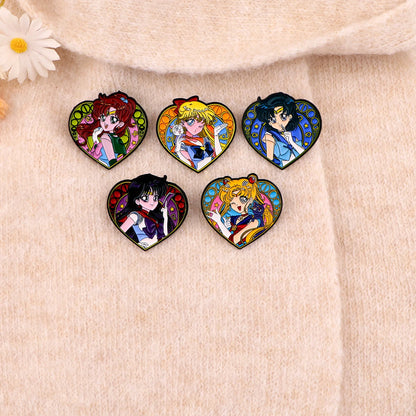 Manga Enamel Pin Anime Characters Badges on Backpack Brooches for Women Men Lapel Pins Cosplay Accessories  Gifts