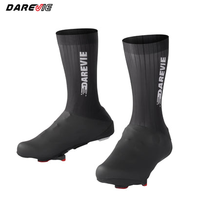DAREVIE Cycling Overshoes AERO High Speed Quick Dry Cycling Shoes Covers Anti Slip Light Soft Moisture Wicking Shoe Protector