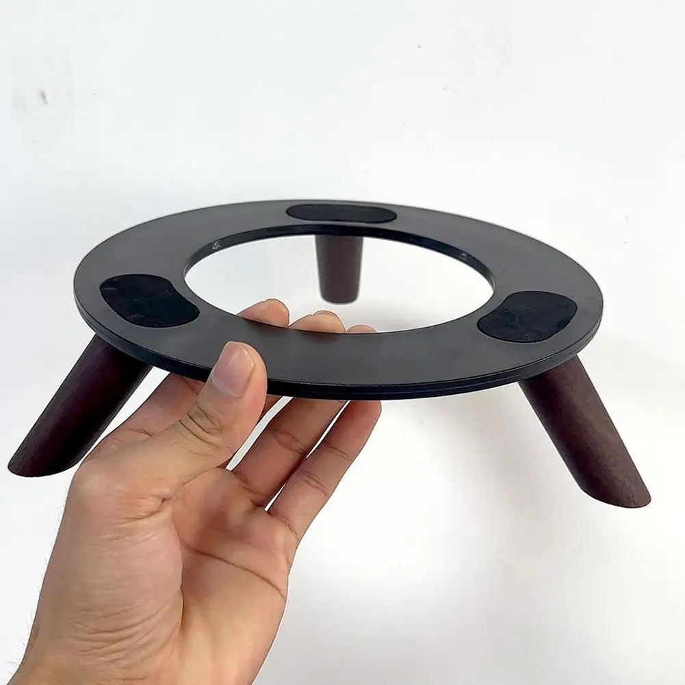 For Harman Kardon Solid Wood Base Thickened Nonslip Solid Wood Desktop Shock-absorbing Audio Stand For Harman Kardon Speaker