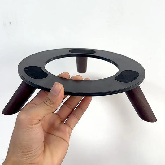For Harman Kardon Solid Wood Base Thickened Nonslip Solid Wood Desktop Shock-absorbing Audio Stand For Harman Kardon Speaker