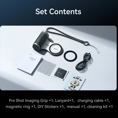 TELESIN Pro Shot Imaging Grip For iPhone 17 16 15 14 13 12 Magnetic Camera Grip Bluetooth Shutter Zoom Dial