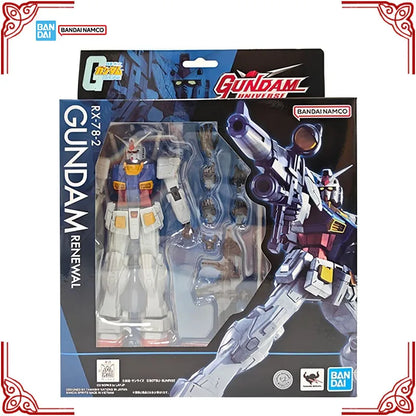 In Stock Genuine Bandai Gundam Universe Model Kit GU RX-78-2 Gundam Renewal Anime Action Figure Collection Finished Model Toys