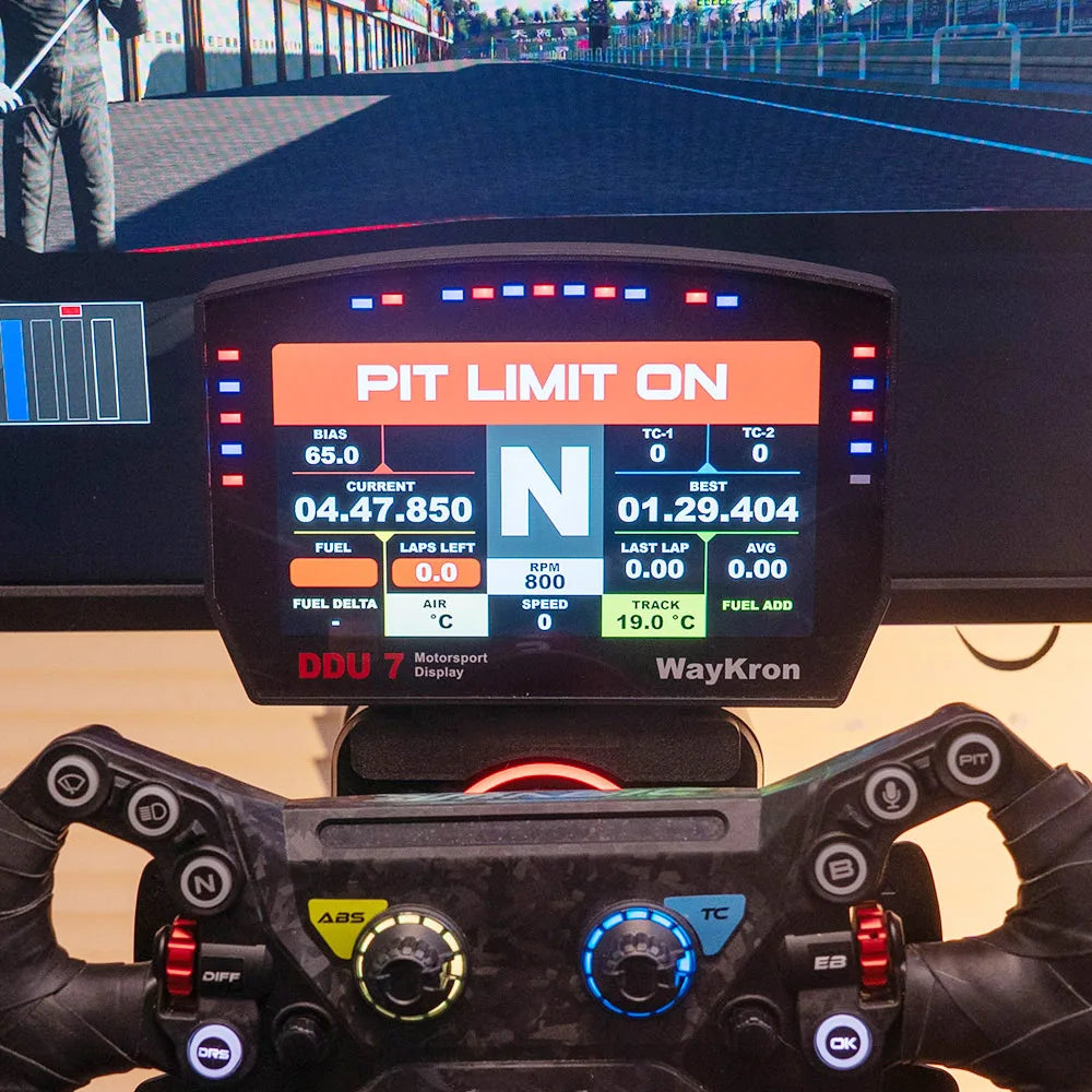 Multi-functional 7 Inch Sim Racing Dash Display DDU for PC Simracing Games for MOZA Simagic FANATEC Simucube 2 SimHub Real Time