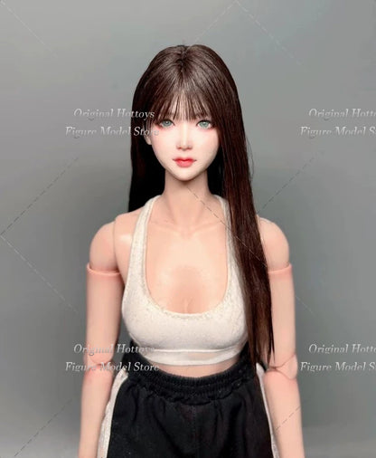 19 Style 1/6 Scale Female Soldier Scene Accessories Tang Li Head Cover Wigs Series For 12-inches Action Figure Doll Bald Head