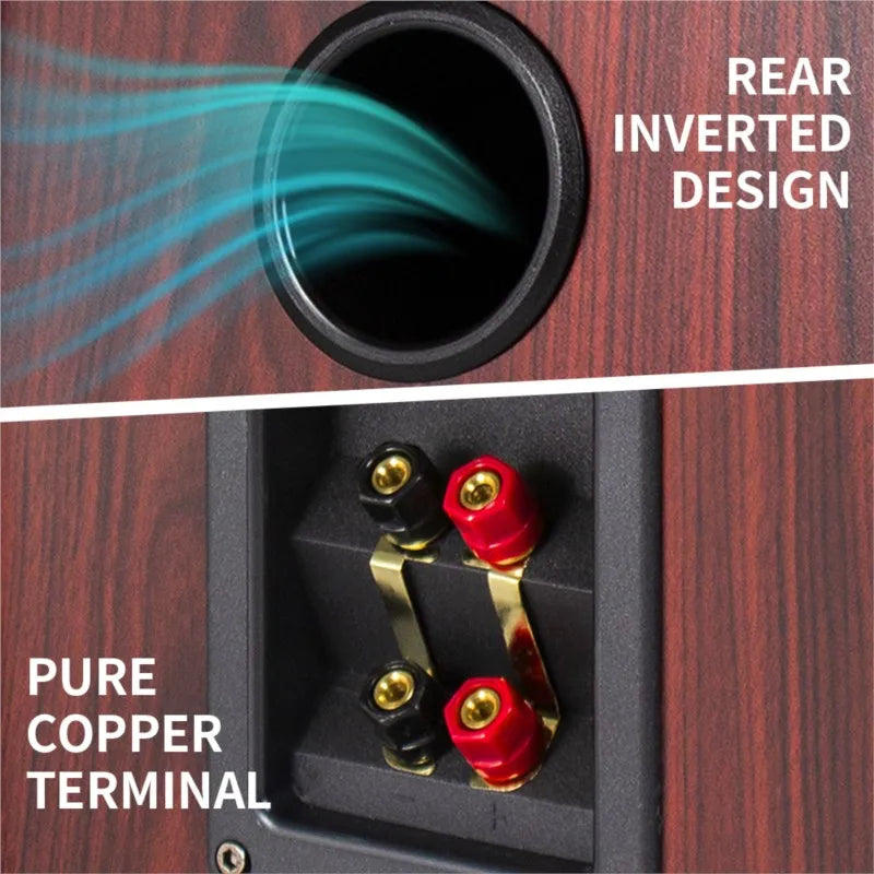 8Inch Bookshelf Speakers 50W HiFi Sound Box 93dB Sensitivity Loud Speaker 4ohm Wooden Passive Audio 4'' Tweeter For Home Theater