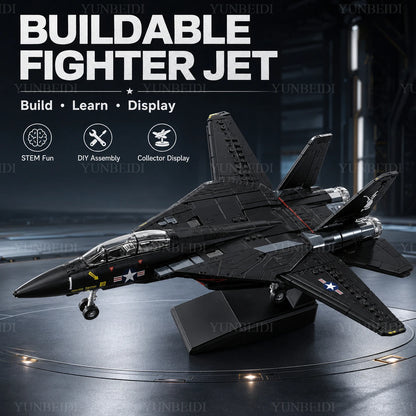 F14 Block Aircraft Military Series Block Support Attack Aircraft Model Wildcat Fighter Toy Gift To Children