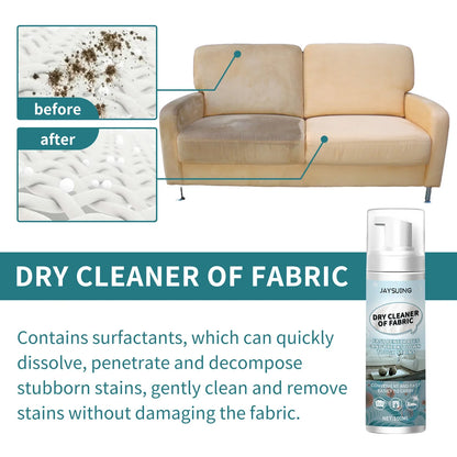Jaysuing 100ml Fabric Foam Cleaner Furniture Stain Remover Sofa Cloth Carpet Curtain Stubborn Stains Cleaning Dry Cleaning Spray