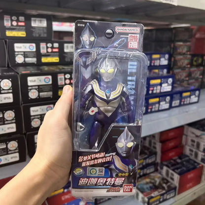 Bandai Original Genuine 17.5cm Vocal Ultraman Series Model Ornaments Movable Figure Model Collection Holiday Gifts Hot
