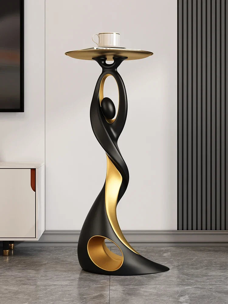 Creative Designer Furniture Home Decor Art Abstract Sofa Side Table Light Luxury Living Room Porch Decor Corner Table Storage