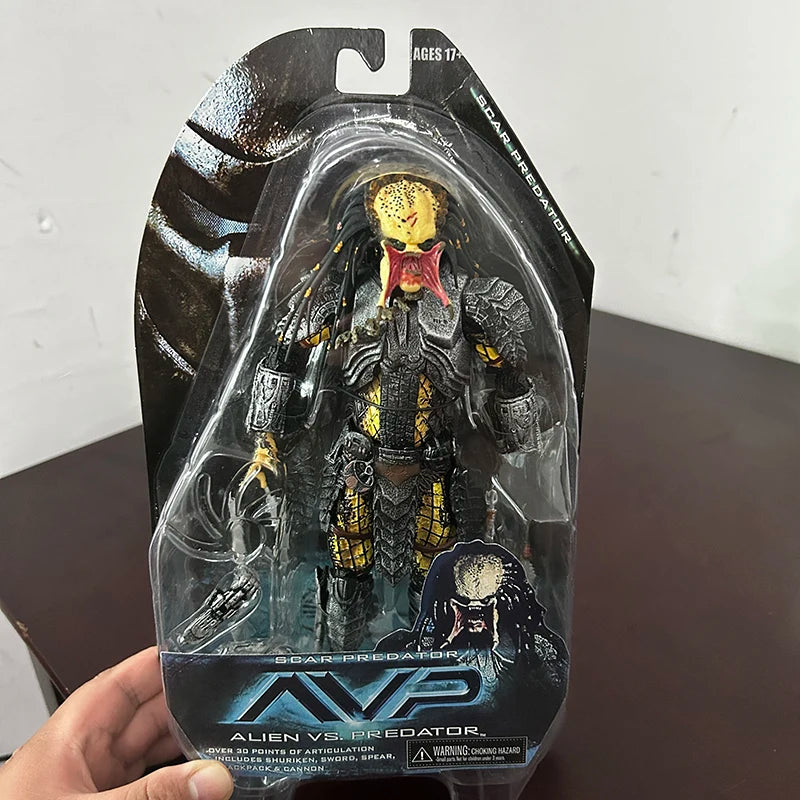 In Stock Celtic Predator Masked Scar Predator Figure Alien Action Figure Toys Collection Model Toys Joint Movable Gift for Kids