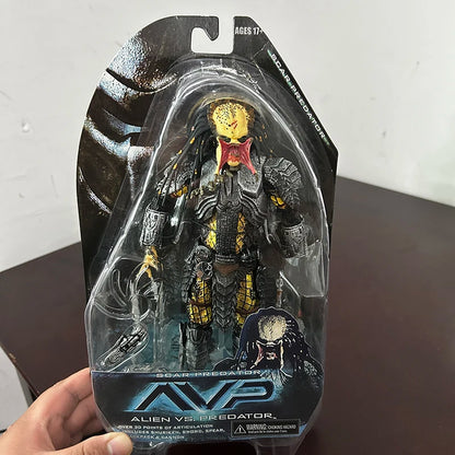 In Stock Celtic Predator Masked Scar Predator Figure Alien Action Figure Toys Collection Model Toys Joint Movable Gift for Kids