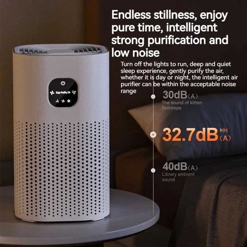 Negative Ion Air Purifier With HEPA Filter Smoke Remover Air Cleaner Negative Ion Purification Machine Odor Eliminator Machine