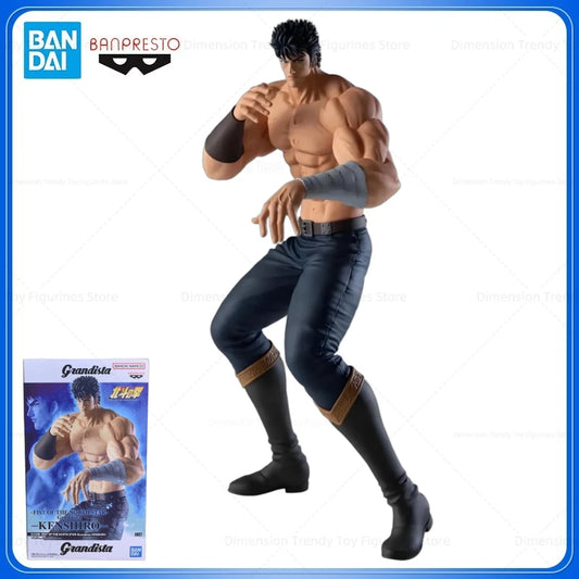 In Stock Bandai Banpresto Grandista Original Anime Hokuto No Ken Fist of The North Star Kenshiro Action Figure Model Toy Gift DT