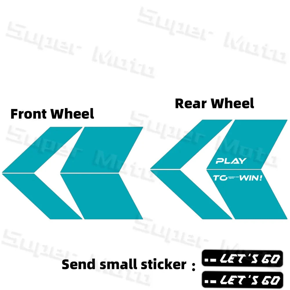 For 150nk150NK NK150 250NK 250SR 450NK 450SR 800NK Arrow Wheel Hub Stickers Accessories Rim Decoration Protection Decals