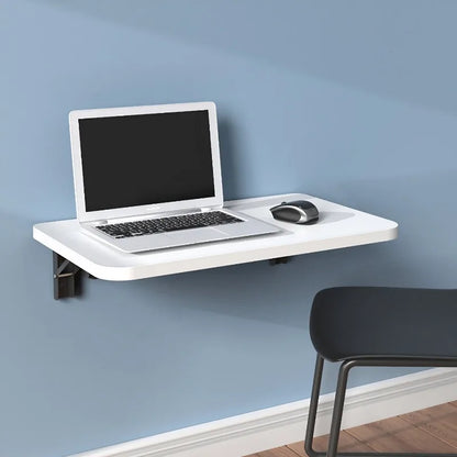 Wall Mounted Desk Folding Wooden Shelf Table for Small Apartment Space Saving Computer Desk Minimalist Wall Desk for Home Office